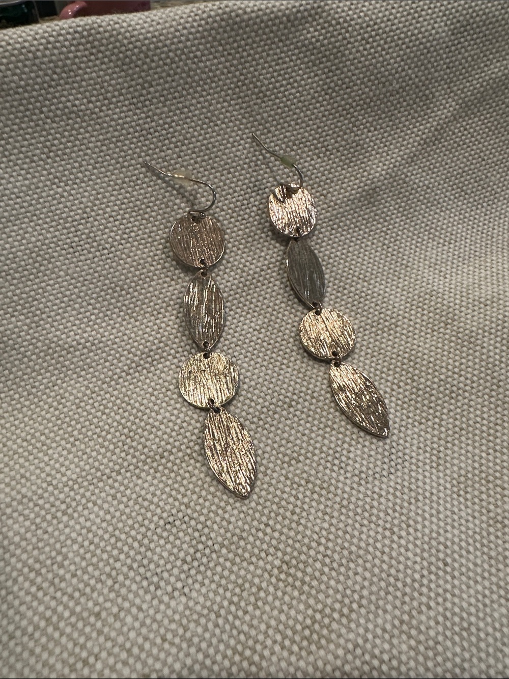 Gold-Tone Textured Drop Earrings - Women Jewelry
